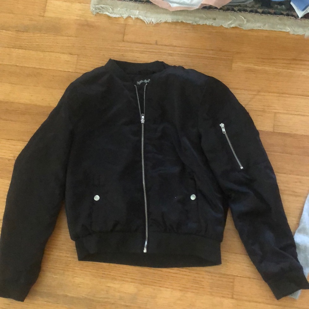 Black zip up jacket